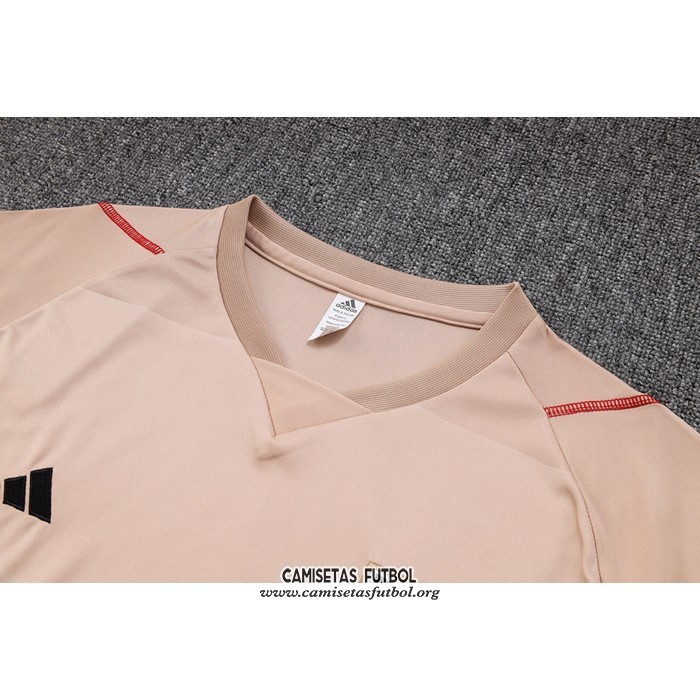 Chandal del Sao Paulo Manga Corta 2023/2024 Amarillo - Pantalon Corto
